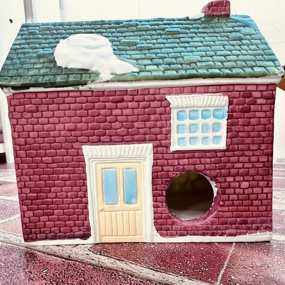 Dickens Rex & Lee‎ Christmas Village Brown Sons Store Produce Apple Barrel 1990 - Picture 10 of 11